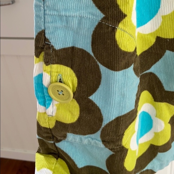 Mini Boden Girls Big Floral Fully Lined Corduroy Dress 3-4 - Picture 3 of 11